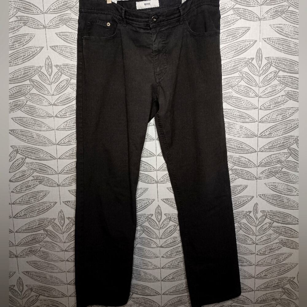 Brax Feel Good Cooper Fancy Gray Pants Casual Work 40×32 Athleisure Office